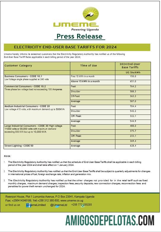 Para baixar modelo Word e PDF de projeto de lei de serviços públicos UMEME de Uganda